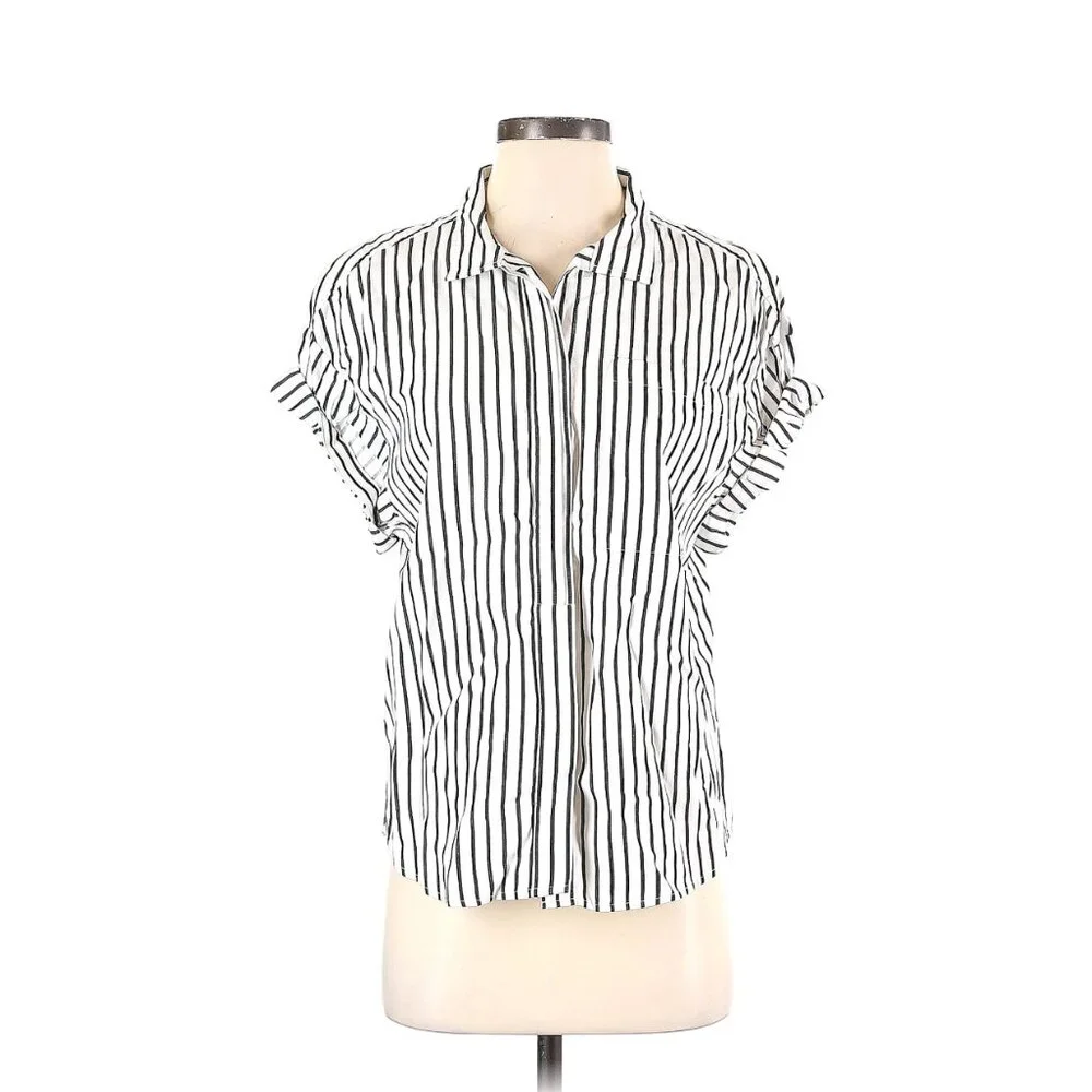 Frame Sheila Striped Pocket Shirt Size XS - Picture 5 of 8
